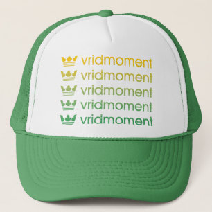 Casquette vert/jaune des années 1990 de vridmoment
