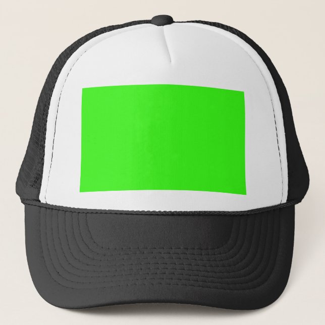 Casquette vert néon couleur (Devant)