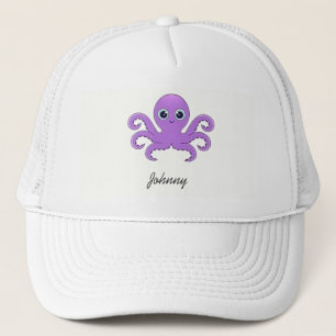 Casquette Vert octopus mou violet