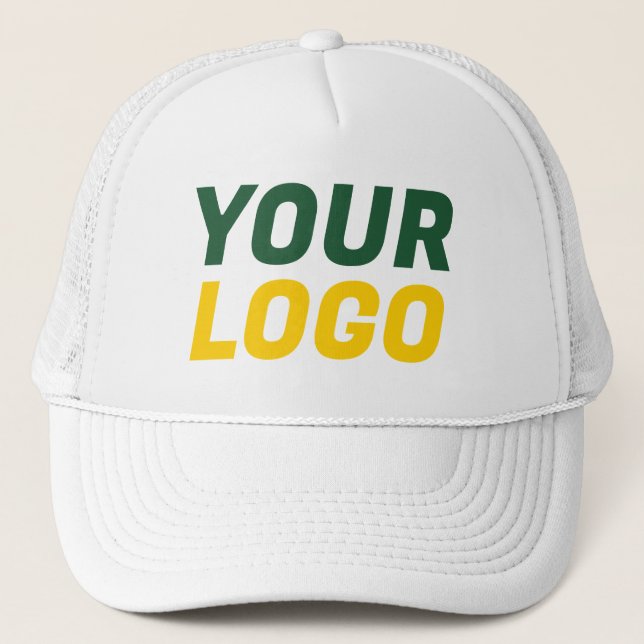 Casquette Vert, Or & Blanc PERSONNALISÉ (Devant)