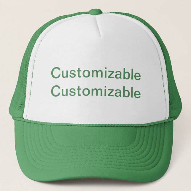 Casquette Vert personnalisable (Devant)
