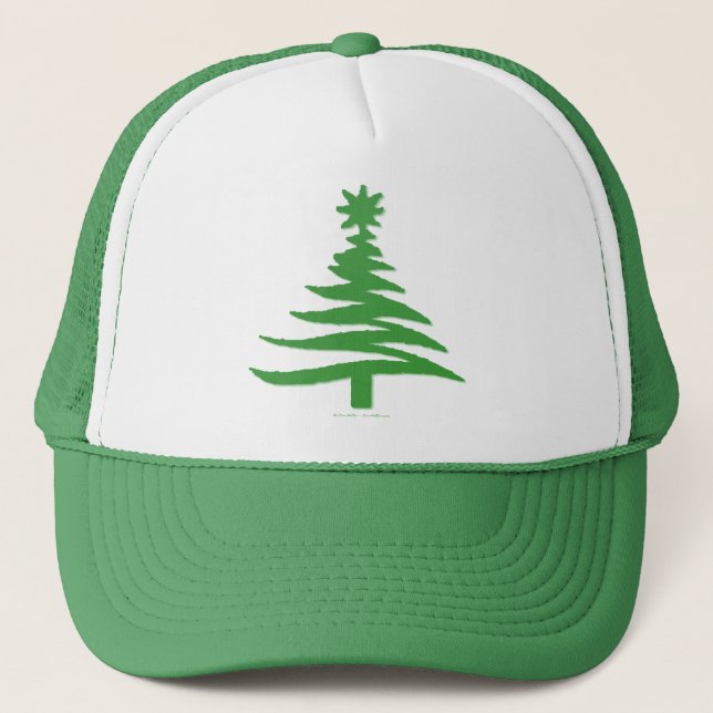 Casquette Vert sapin de Noël (Devant)