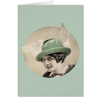Casquette vert vintage
