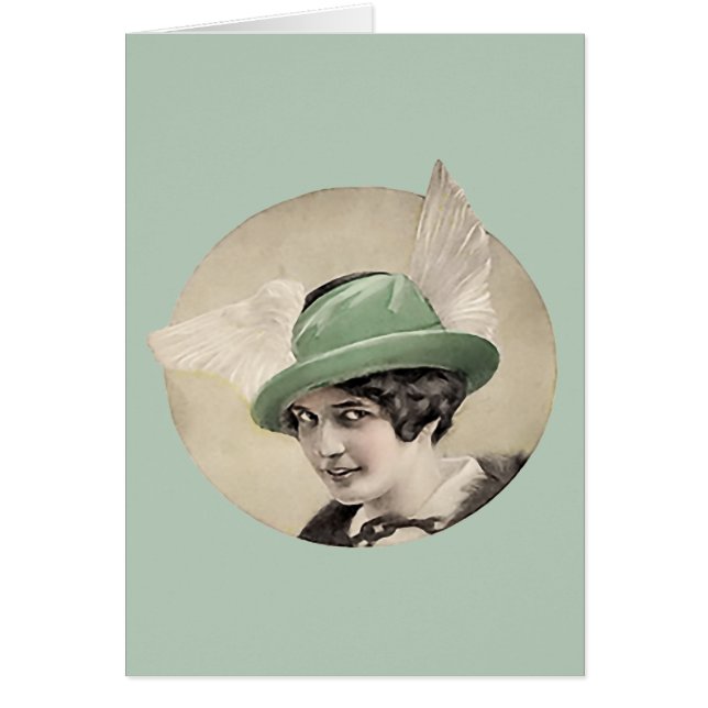 Casquette vert vintage (Devant)