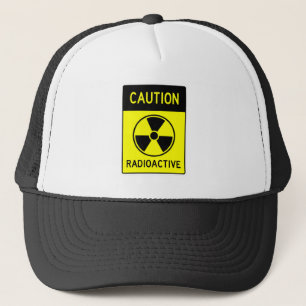 Casquette Very Fun CAUTION RADIOACTIVE Sign Hat