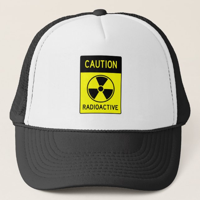 Casquette Very Fun CAUTION RADIOACTIVE Sign Hat (Devant)
