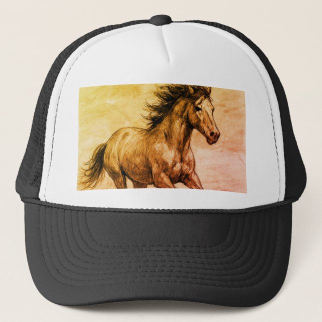 Casquette Veste Denim, cheval sauvage (Devant)