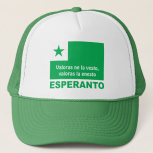 Casquette Vesto de La de Ne de Valoras d'espéranto, enesto