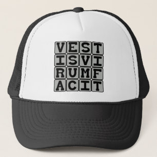Casquette Vestus Virum Facit, Les Vêtements Font L'Homme Lat