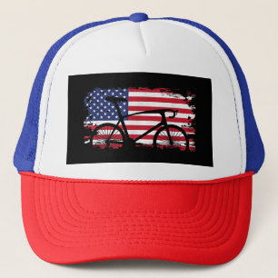 Casquette Vêtements cyclables américains Flag Road - Vélo