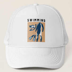 Casquette Vêtements de natation et lunettes