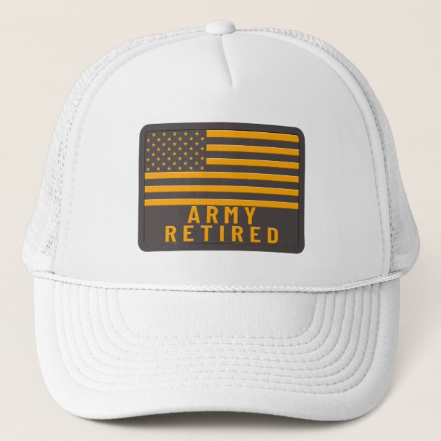Casquette Vétéran à la retraite de l'armée (Devant)