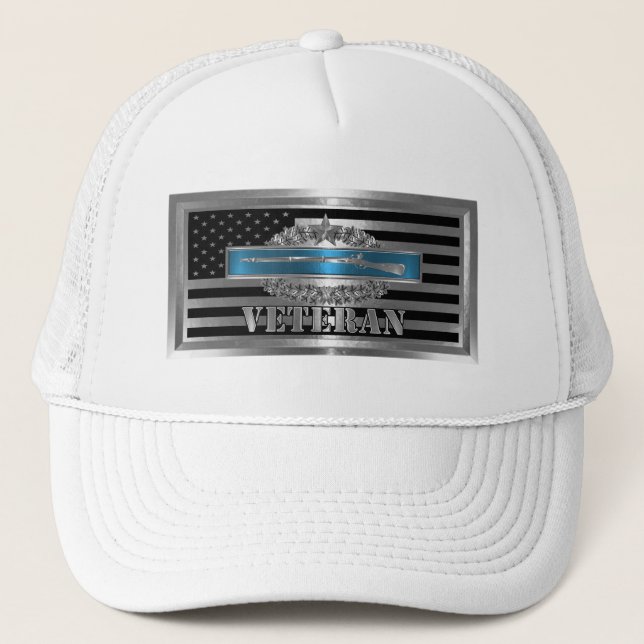 Casquette Vétéran CIB avec étoile de combat (Devant)