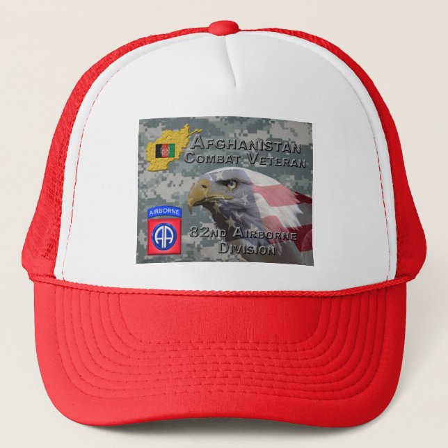 Casquette « Vétéran de combat en Afghanistan » - 82e divisio (Devant)