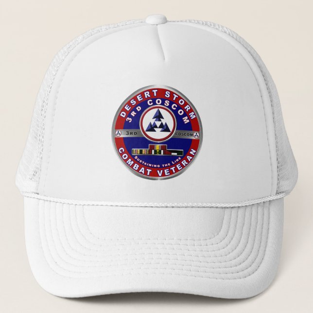 Casquette Vétéran de la 3e COSCOM Desert Storm (Devant)