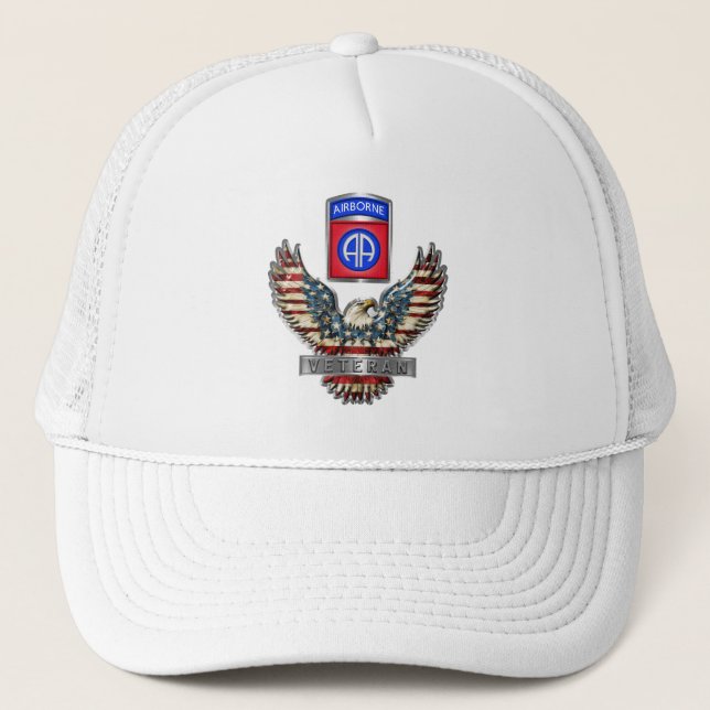 Casquette Vétéran de la 82e division aéroportée (Devant)