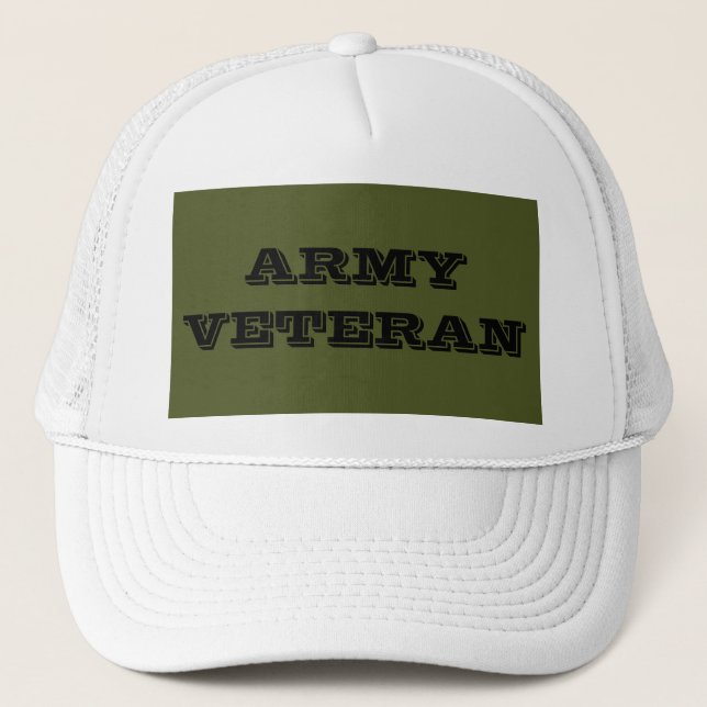 Casquette Vétéran de l'armée du chapeau (Devant)