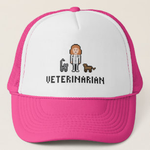 Casquette vétérinaire femelle de pixel