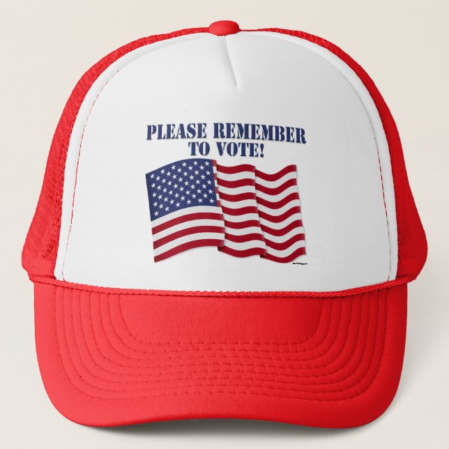 CASQUETTE VEUILLEZ VOUS SOUVENIR DE VOTER ! (Devant)