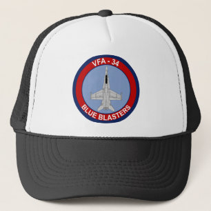 Casquette VFA - escadron de chasse 34 - sableuses bleues