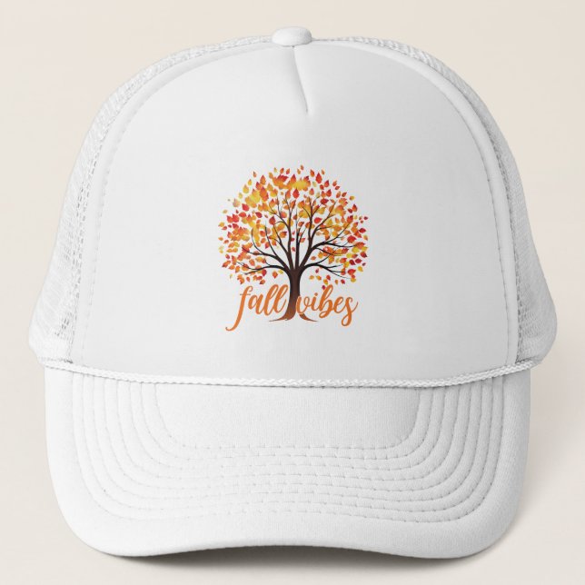 Casquette Vibes d'automne - Cosy Fall Tree (Devant)