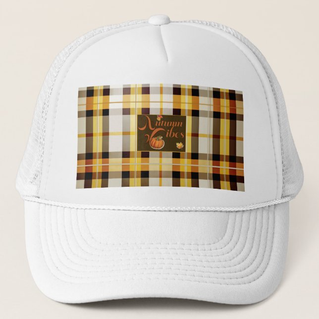 Casquette Vibes d'automne douces Thanksgiving tendance (Devant)