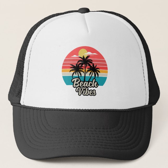 Casquette Vibes de la plage (Devant)