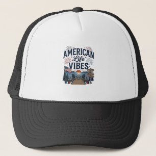 Casquette Vibes de la vie américaine T-shirt vectoriel du la