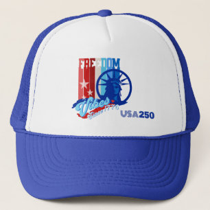 Casquette Vibes de liberté patriotique États-Unis 250