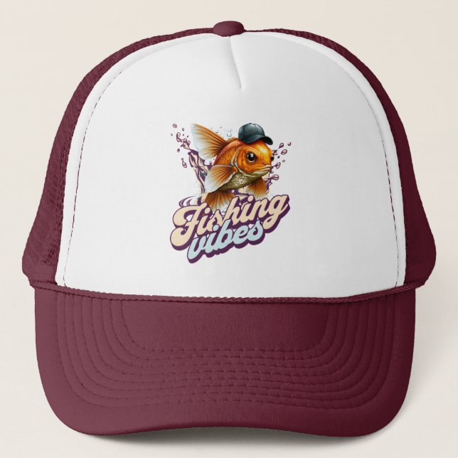 Casquette Vibes de pêche (Devant)