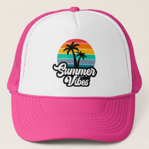 Casquette Vibes d'été avec design de palmiers
