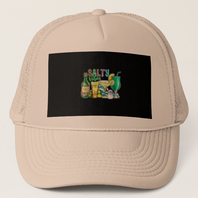 Casquette Vibes d'été salées Boire Tequila Margarita vacance (Devant)