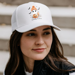 Casquette Vibes Éffrayantes d'épices citrouilles personnalis