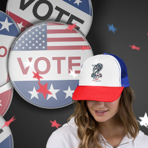 Casquette Vibes électorales de 2024 Je suis une petite fille