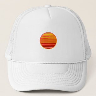 Casquette Vibes Rétro de Coucher de Soleil Esthétique