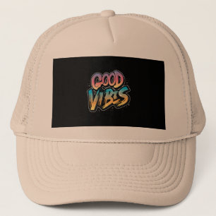 Casquette vibes-slogan-graphique-typographie