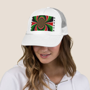 Casquette Vibrant Kenya Vision : Drapeau kényan en miroir
