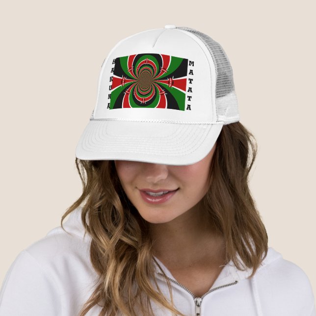 Casquette Vibrant Kenya Vision : Drapeau kényan en miroir (En situation)
