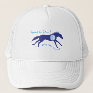 Casquette Vibrations de guérison de cœur de cheval à cœur