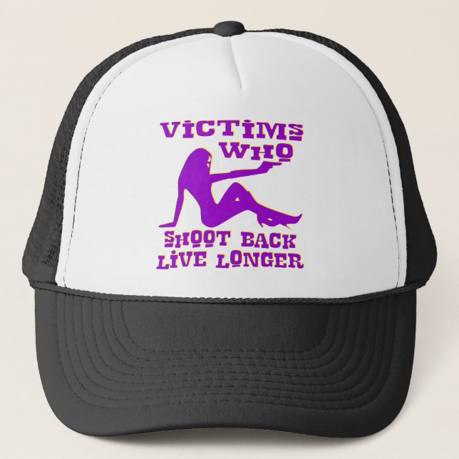 Casquette Victims Who Shoot Back Live Longer  #2 (Devant)