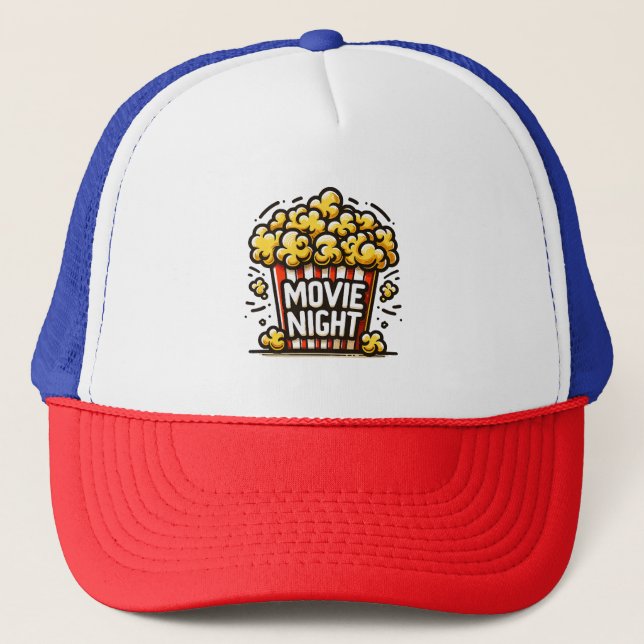 Casquette Vidéo Night Delight Jouer Popcorn (Devant)