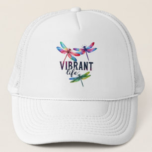 Casquette Vie vibrante - libellule artistique
