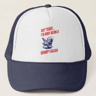 Casquette Vieil homme grincheux occupé