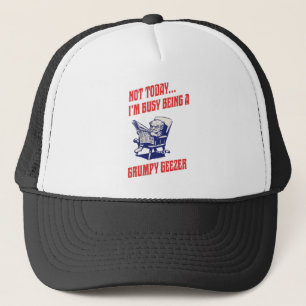 Casquette Vieil homme grincheux occupé