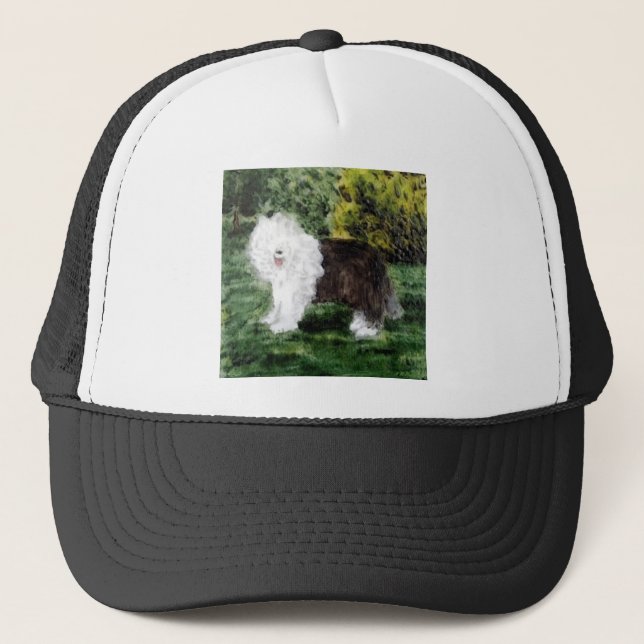 Casquette Vieille peinture de berger anglais (Devant)