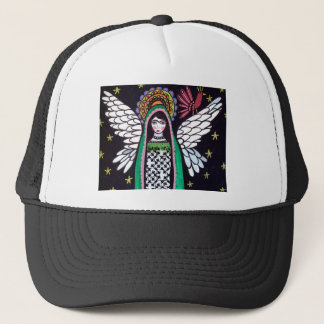 Casquette Vierge d'ange d'art de Guadalupe par Heather