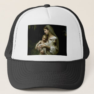 Casquette Vierge Marie béni tenant l'enfant Jésus et