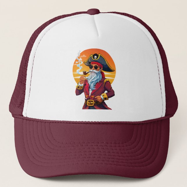 Casquette Vieux capitaine pirate (Devant)