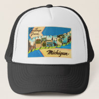Vieux souvenir de Vintage voyage de Muskegon