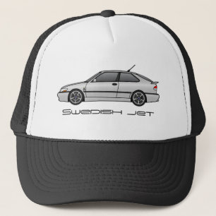 Casquette viggen_silver, jet de Suédois